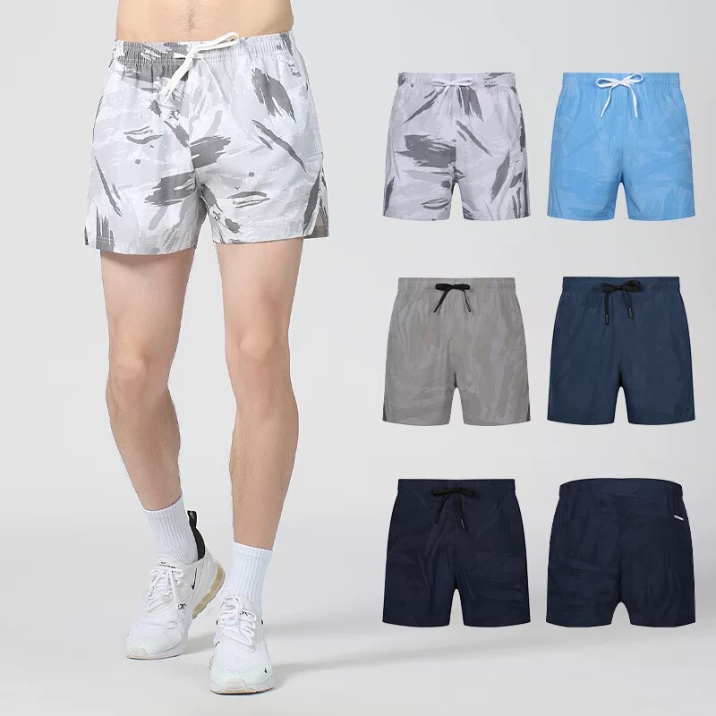 Marathon Sports Summer Thin Fitness Shorts for Men Running Quick-Drying Breathable Three-Quarter Pants Training # Trendy Sports