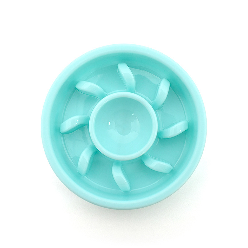 Leyoupai Venta caliente para mascotas Slow Food Bowl tazón para perros antidetonantes gato tazón anti-estrangulamiento digestión plástico para mascotas tazón de comida lenta