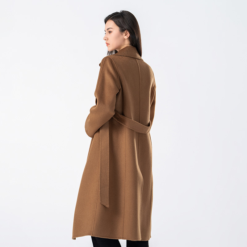 【 Dojia Treasure 】M Classic Manuela Water corrugated double-sided cashmere coat high-grade wool coat