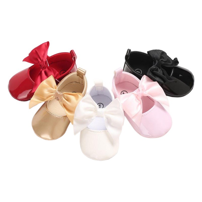 Zapatos de primavera y otoño para niños pequeños para 0-1 años de edad zapatos de bebé de suela suave zapatos de princesa a juego