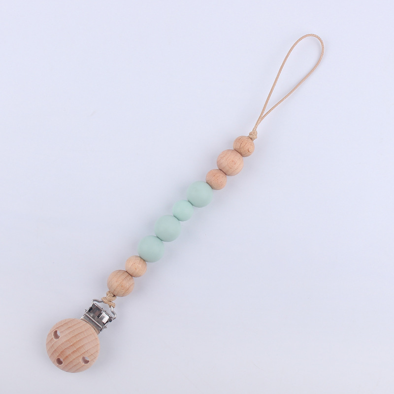 Suministros para bebés calmante bebé haya chupete cadena creativa DIY cuentas de silicona mordedor chupete cadena anti-caída Nuevo
