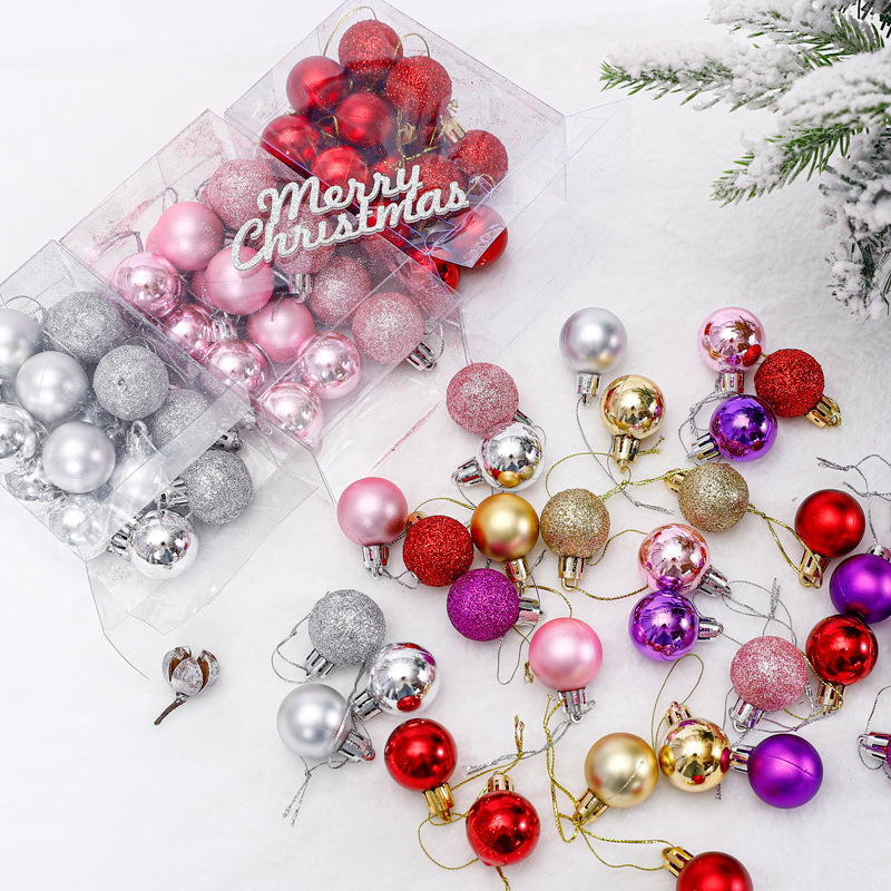 Año Nuevo nuevo árbol de Navidad decoración colgante colorida bola florista Nochebuena hecha a mano DIY material floral
