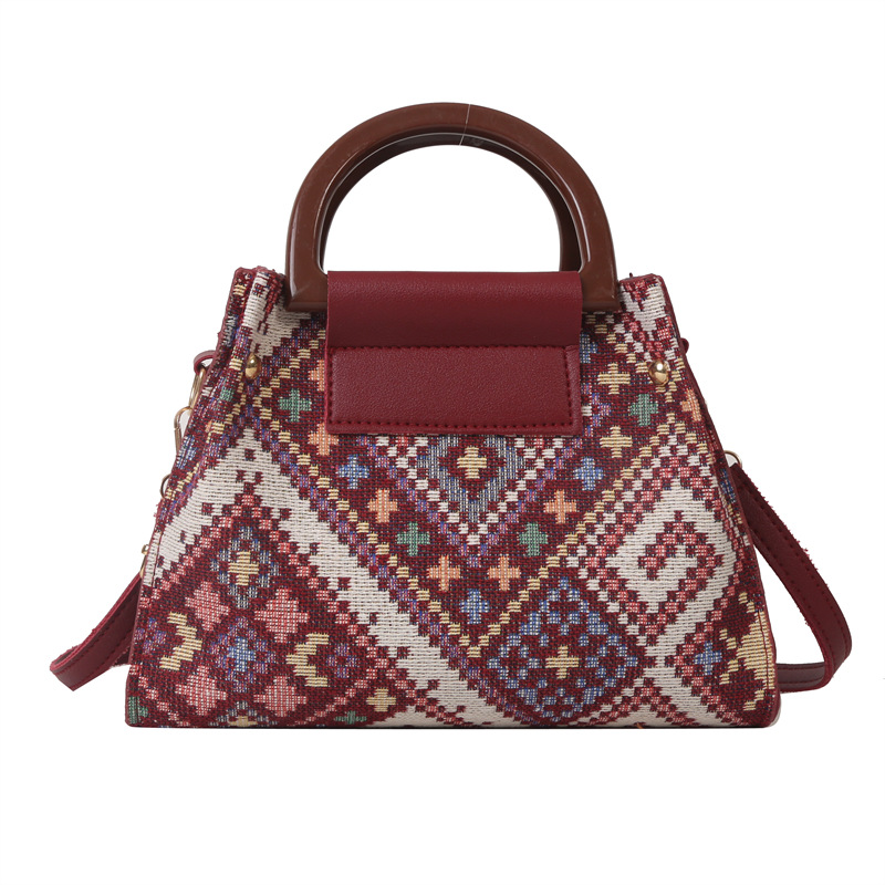 Moda nuevo 2023 Bolso pequeño de las mujeres moda Plaid crossbody bolsa de hombro de lona simple bolso elegante
