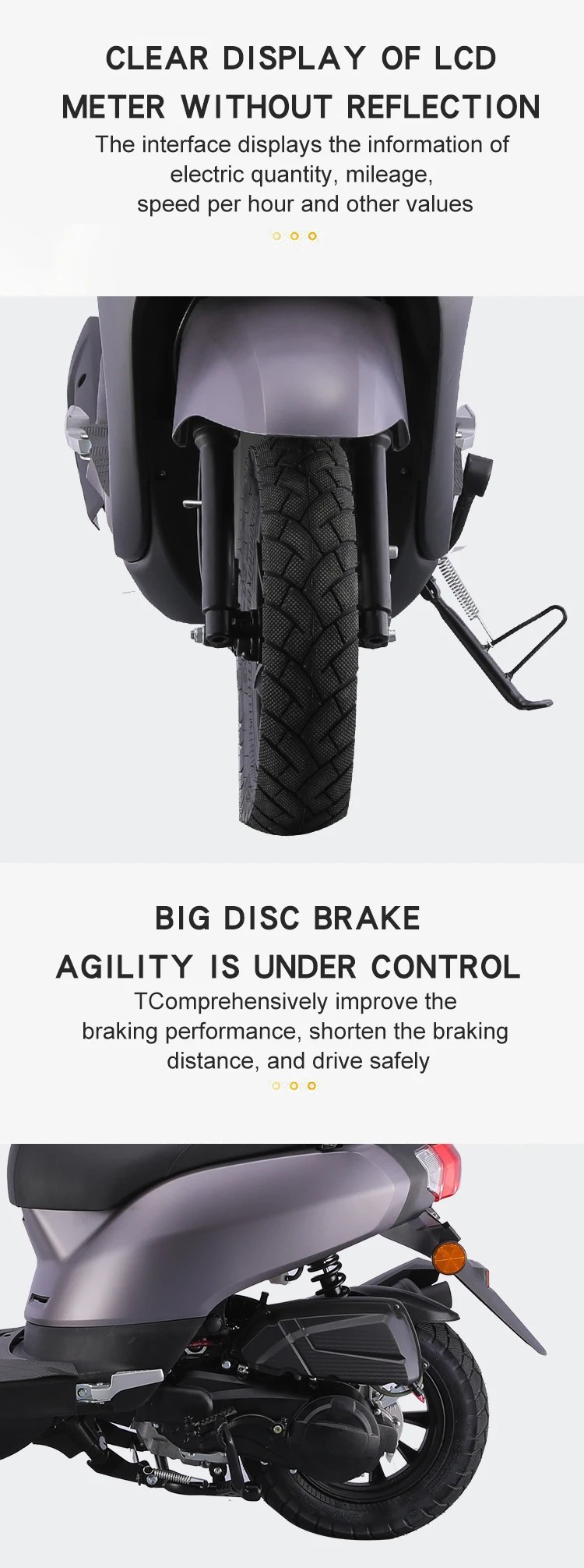 New Year's Affordable and High-Quality Export Gog Hot-Selling 125Cc Adult Two-Wheeled Scooter Fuel Batch