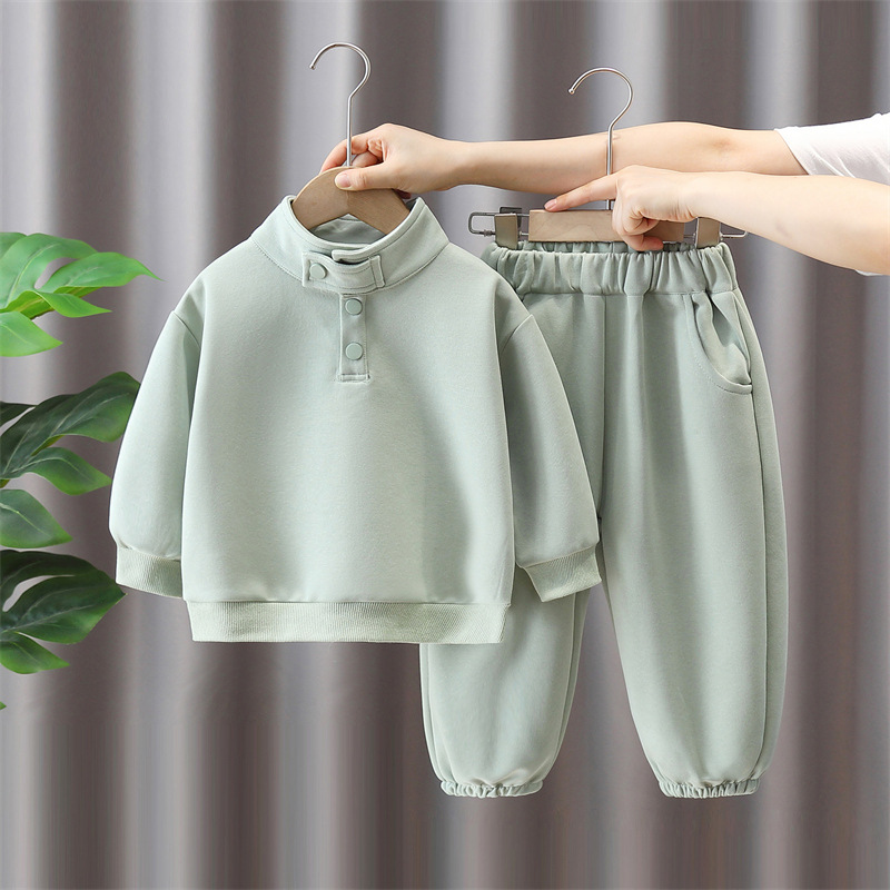 5985 traje de niño ropa de otoño 2024 nuevo suéter de cuello redondo para niños bebé primavera y otoño moda hermosa moda extranjera