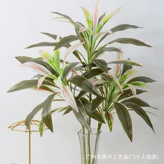 天鹅绒仿真绿植巴西木盆栽摆件植物客厅假树盆景龙血铁树婚庆装饰