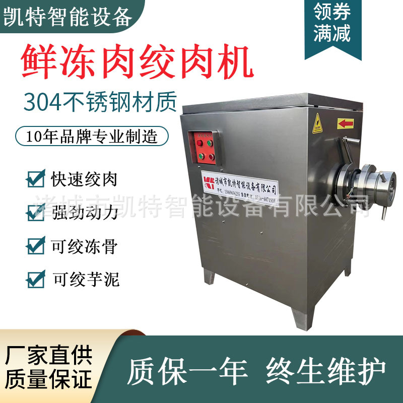 JR-120型冻肉绞肉机鲜猪肉绞肉机 肉丸加工机器 商用全自动绞肉机