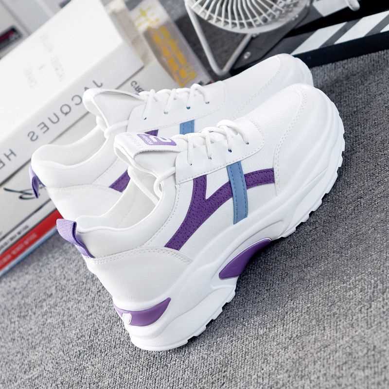 Sneaker women's ins trendy 2023 spring new Internet celebrity versatile Korean style clunky sneakers women's platform casual white shoes Sneaker women's ins trendy 2023 spring new Internet celebrity versatile Korean style clunky sneakers women's platform casual white shoes