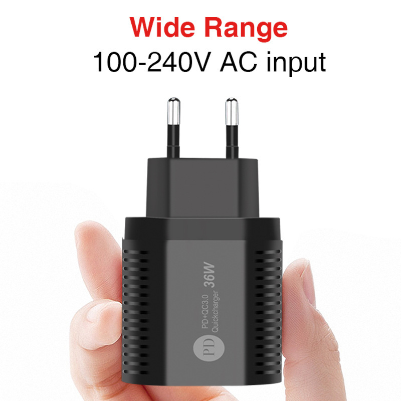 New PD20W mobile phone charger 5V3A type-c PD fast charging head British standard adapter_voghion.com