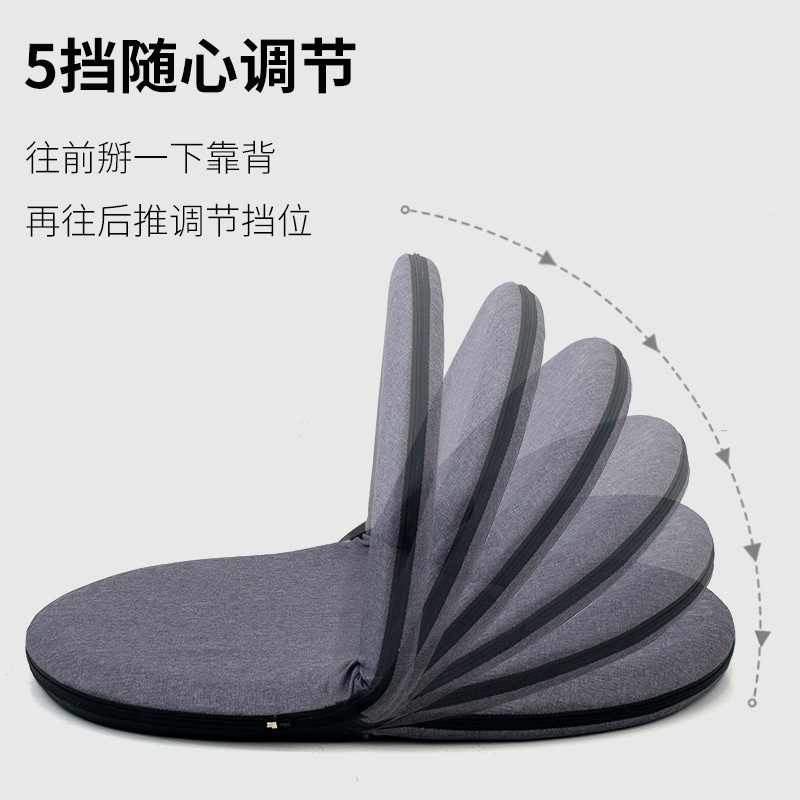 Asiento de tatami de estilo japonés cama de dormitorio cojín de larga duración portátil plegable Ventana de Bahía sofá perezoso silla trasera sin patas
