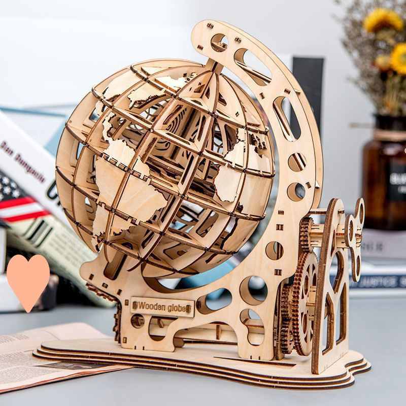 学生やティーンエイジャー向けの 3D 木製立体パズルモデル、手作り DIY クリエイティブで難しい組み立てブロックおもちゃ|undefined