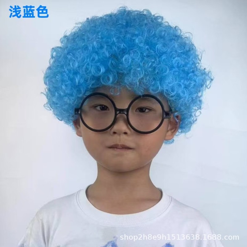 小丑假发爆炸头学校运动会幼儿园活动婚庆节日节目表演材料|undefined