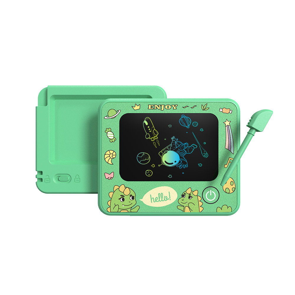 New Small Pendant LCD Writing Board Mini Children Keychain Graffiti Sketchpad Portable Cartoon Writing Board Gift