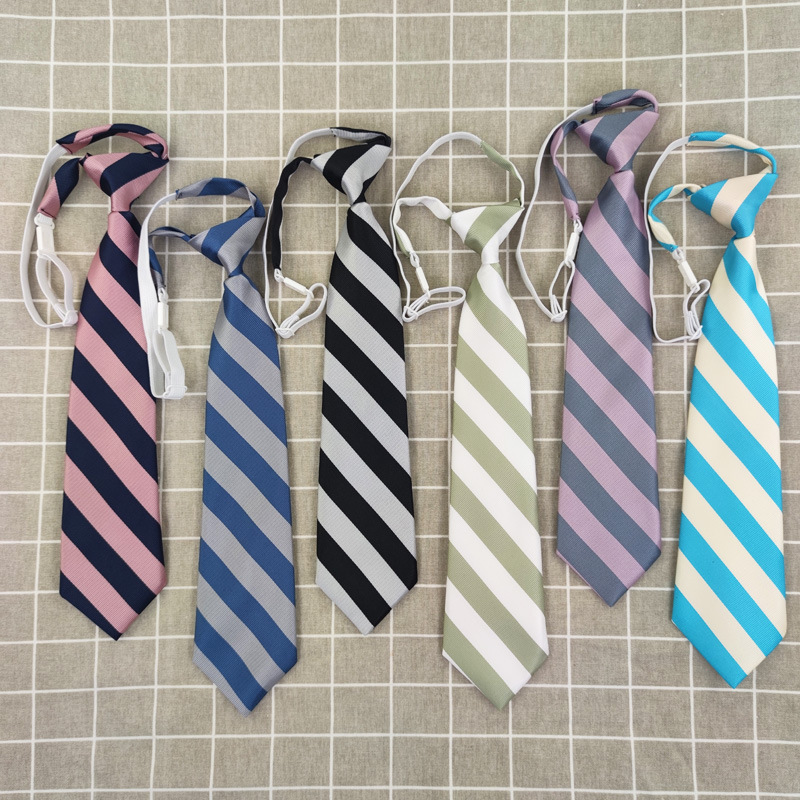 Hit color stripe Tie necktie solar system JK school uniform uniform shirt Accessories student men and women Fabric customized