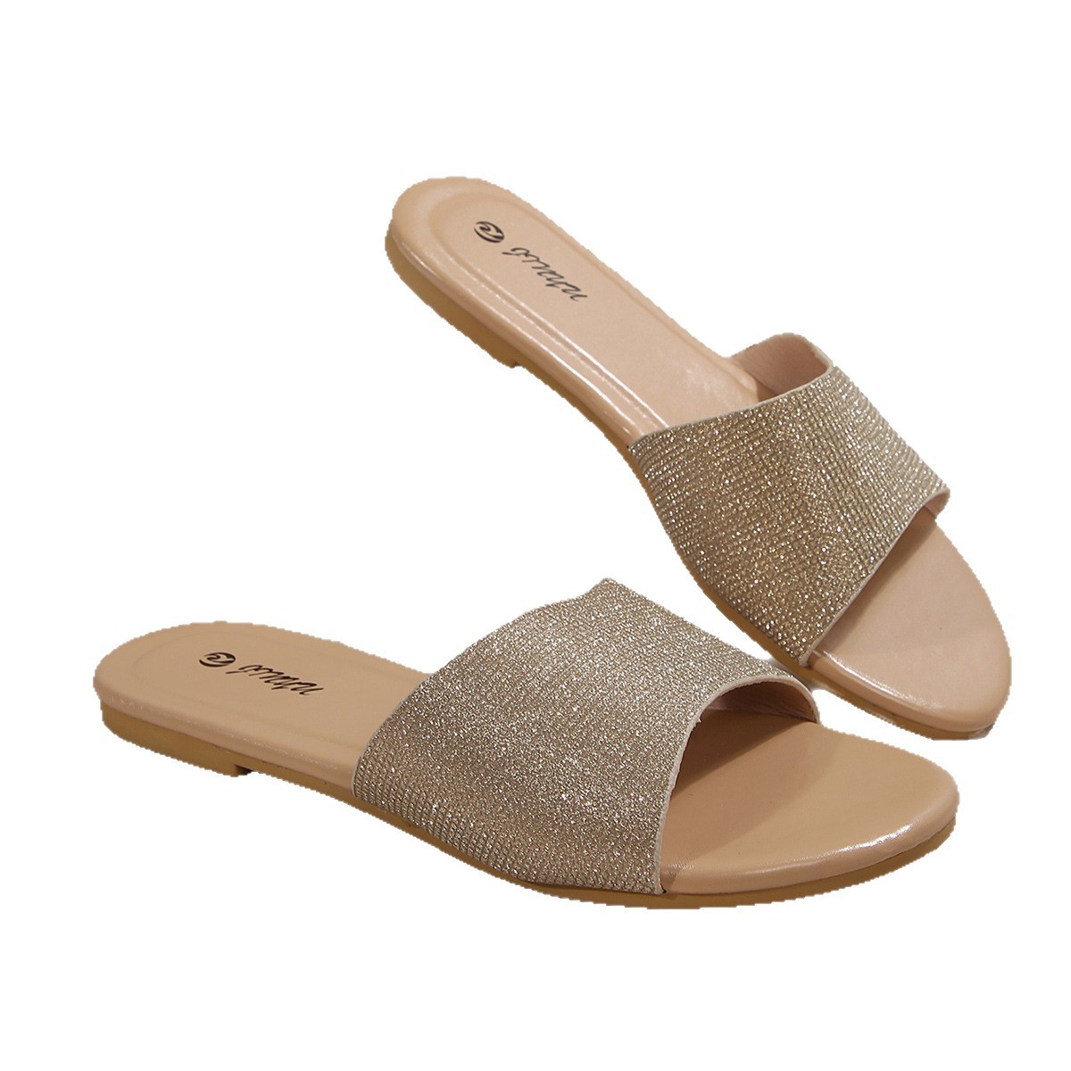 Pantuflas Planas de Lentejuelas para Mujer, Suela de PVC, Antideslizante, Resistente al Desgaste, para Uso Casual image 6