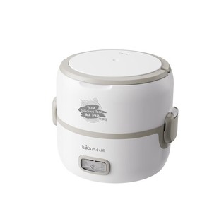 Bear Dfh-B14S3 Double-Gallon Heated Lunch Box, Steamed Rice Warmer, Plug-In, Insulated, Sealed, Can Steam Boiled Eggs