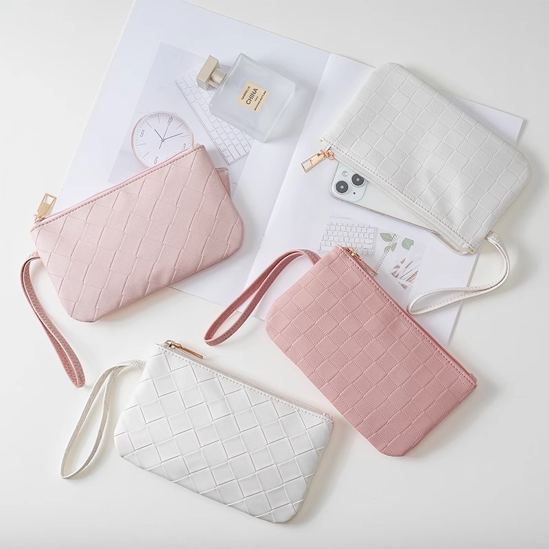 2025 nueva venta caliente estampado bolso de mujer larga delgada multifuncional bolso de mano bolsa de maquillaje con cremallera image 4