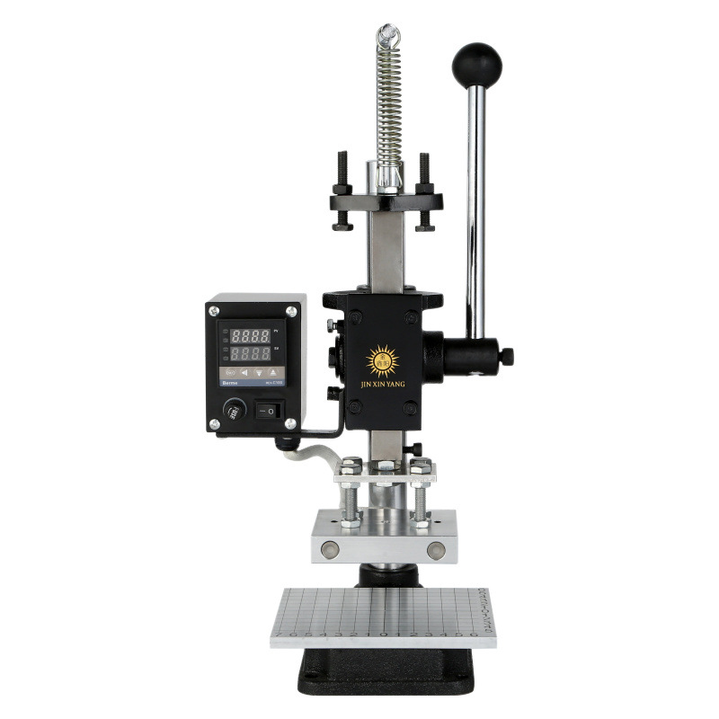 진 신양 작은 핫 스탬핑 기계 수동 핫 프레스 핫 스탬핑 머신 스탬핑 머신 가죽 다이 커팅 머신 도마 기계 브랜딩 머신
