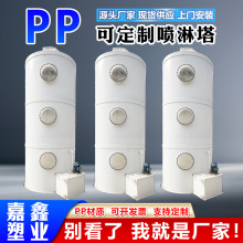 工业废气处理设备PP喷淋塔PP粉尘脱硫塔酸碱气体处理聚丙烯洗涤塔