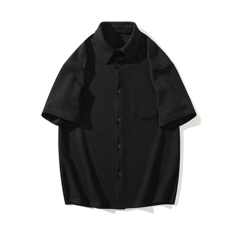 Специальная партия без цены для P30 летний вафельный свободный drape короткий рукав мужская всесторонняя жакет рубашка CD2244