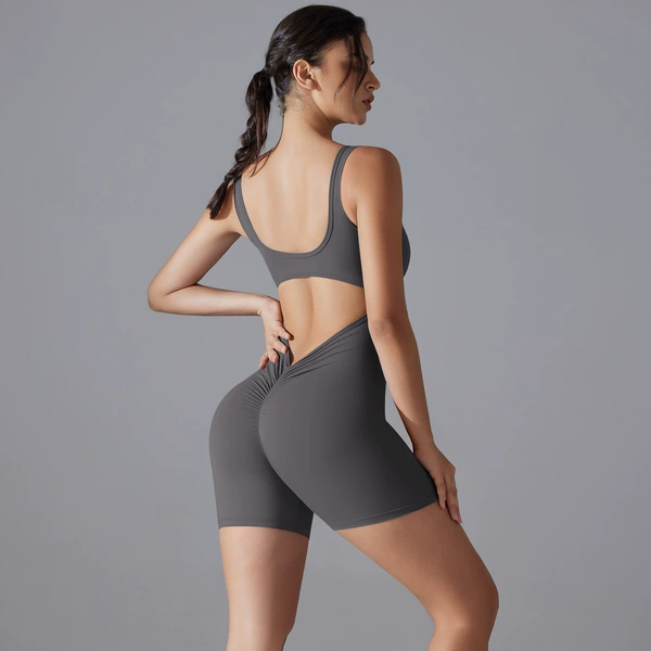6668 shorts conjusational clothes-deep gray
