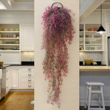 金钟柳壁挂花藤条客厅绿植垂吊植物室内假花藤蔓墙面装饰花