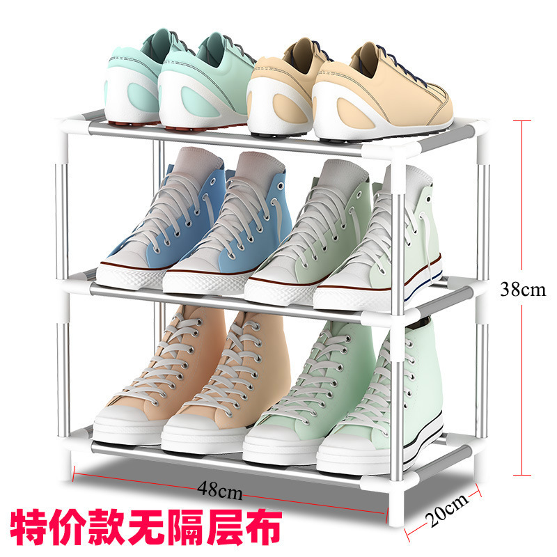 Zapatero combinado multicapa Zapatero de almacenamiento a prueba de polvo Zapatero escolar zapatero dormitorio estante de almacenamiento simple estante de acabado