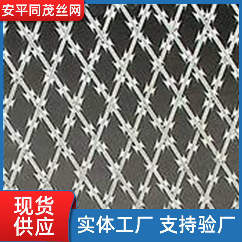 厂家供应BTO-22型镀锌刺网刀片 刺绳监狱网 监狱护栏刺网防盗网