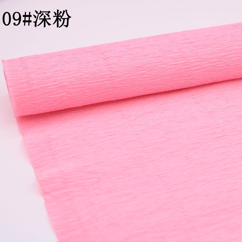 卸売りカラーしわ紙厚い縁紙花包装手作りdiy花芸製作材料しわ紙|undefined
