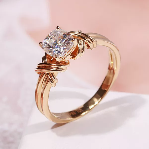 Wish Aliexpress Cross-Border E-Commerce Supply New Interwoven Pattern Dot Diamond Ring European and American Popular Women's Engagement Jewelry