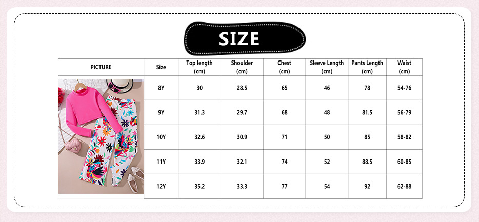 Meisjes legging set met print voor de herfst_voghion.com