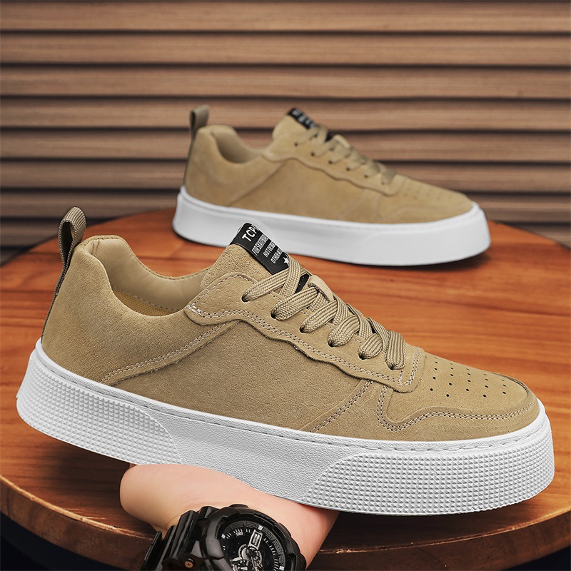 Comercio exterior al por mayor zapatos de skate de tendencia de otoño coreano transpirables zapatos casuales juveniles al aire libre con suela suave zapatos de moda para hombres cómodos