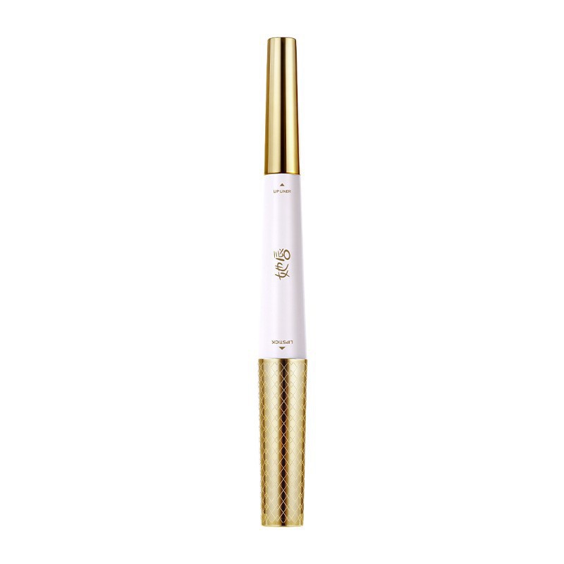 Sus labios de doble lápiz labial de doble cabeza un lápiz labial multipropósito esbozo de labio de color duradero no es fácil de tocar la copa de doble cabeza de labio fabricante