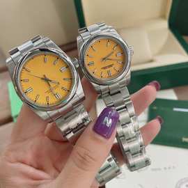 蚝式恒动水果腕表男士女士非机械礼品时尚钢带石英表批发情侣手表