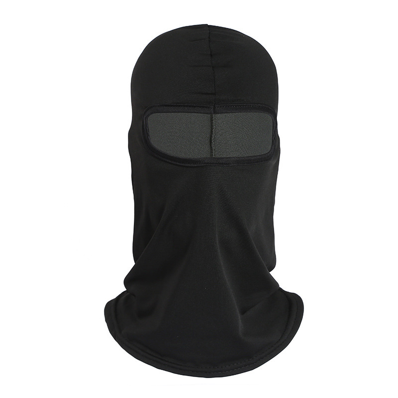 Manufacturer wholesale solid color breathable helmet cover anti-cold warm bicycle motorcycle riding scarf warming face mask