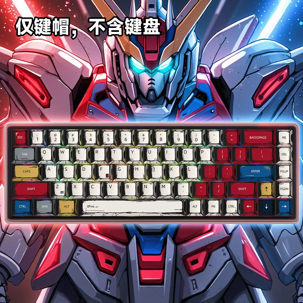 Трансграничный хит продаж, русский язык, тематический колпачок в стиле комиксов, PBT, сублимация, оригинальная высота, колпачок для механической клавиатуры