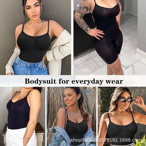 European and American style body-shaping full-body bodysuit, tummy control and buttock lifting, waist cinching, seamless flat legs, plus-size innerwear for women, suitable for sports and yoga.