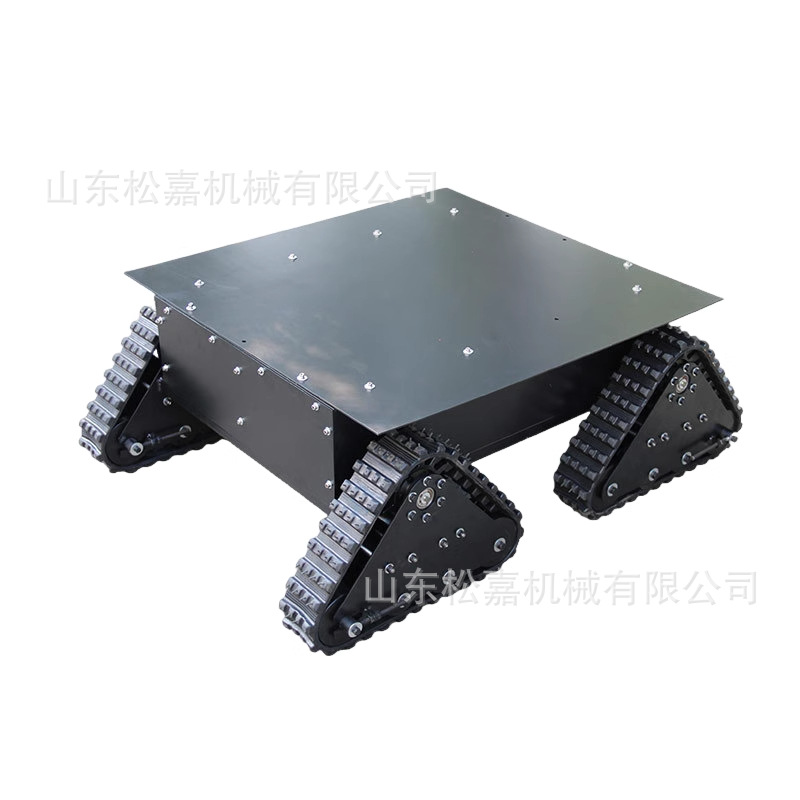 Chasis de camión de transporte de orugas pequeño agrícola desertivo montaña escalada tigre montaña motor hidráulico accionado chasis de orugas