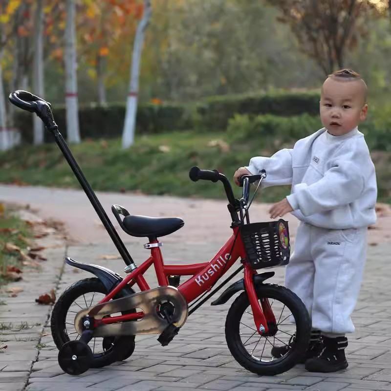 La bicicleta infantil empuja el triciclo a mano y el artefacto de caminar es de 2 - 3 - 4 años. los niños en bicicleta de 5 años pueden empujar y montar.