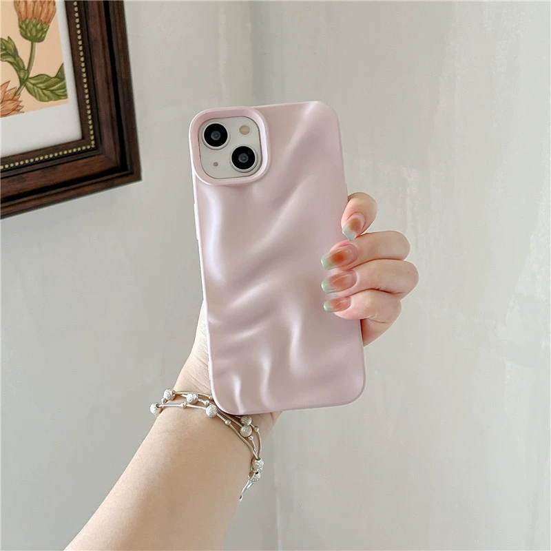 Apple, compatible iPhone17 Pro, phone case, iPhone 16, protective case, high-quality style, wave pattern, iphone