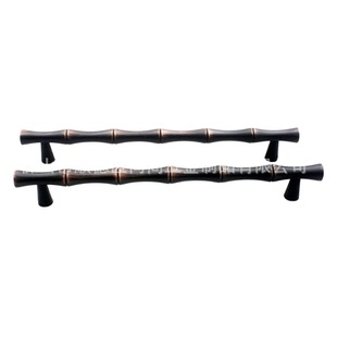 Factory supply bathroom cabinet Cabinet multi-hole spacing handle furniture handle zinc alloy bamboo handle UP-4078