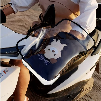 Motorcycle Handle Cover: hand guard wholesale - one-size-fits-all-pvc-integrated-waterproof-cover-reflective-strips-thumb-plus-velvet-wangcai