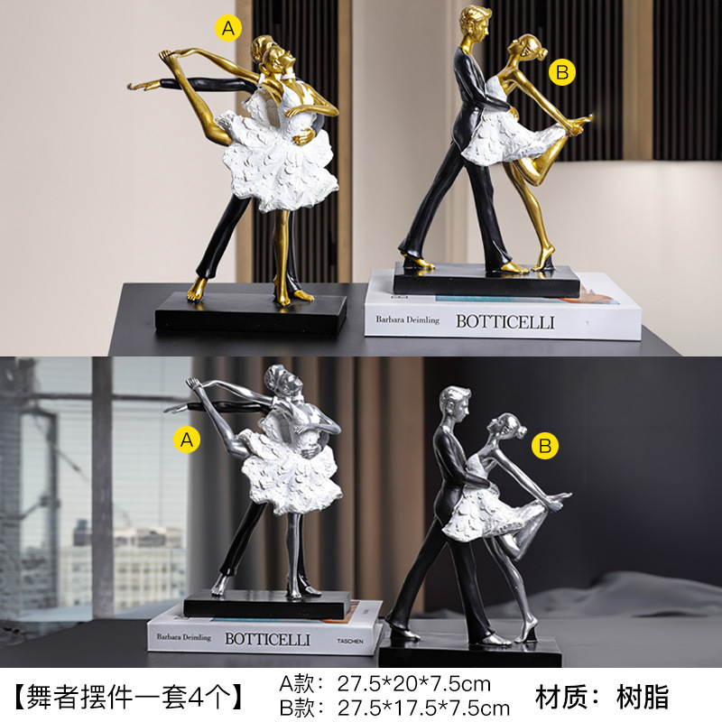 リビングルームの置物は軽くて豪華で高級な雰囲気のお酒棚の装飾品です。