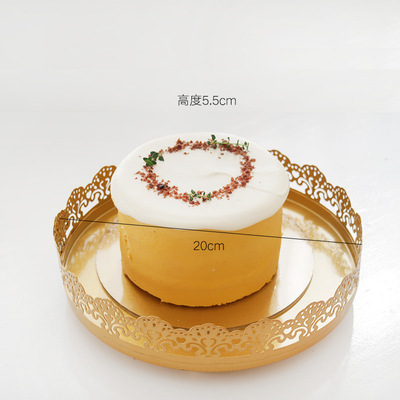 Mesa de postre bandeja de pies altos bandeja de pastel negro 10 pulgadas bandeja de bocadillos bandeja de pastel negro hierro forjado propósitos de boda