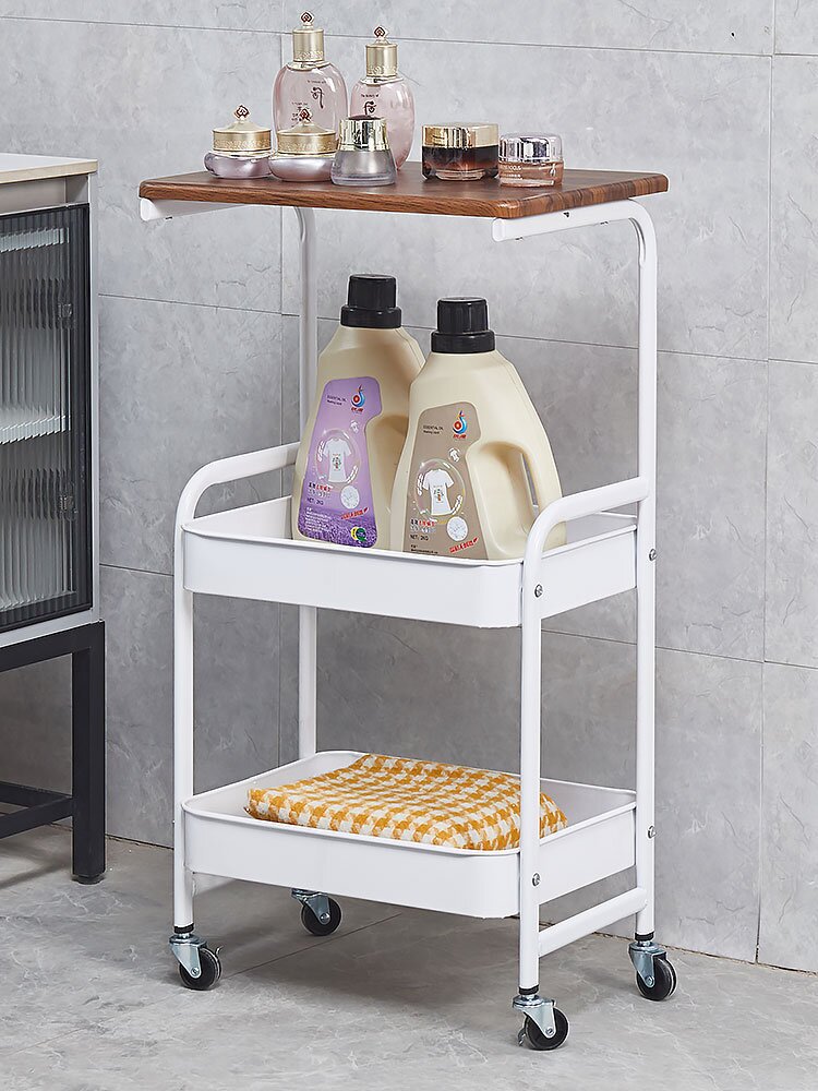 Carro de almacenamiento rack cocina piso dormitorio bebé snack móvil baño Baño estante de almacenamiento de múltiples capas