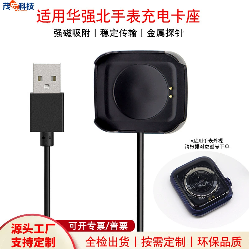 Кабель для зарядки и металлический зонд-адаптер для зарядной станции HW18, совместимый с часами Huaqiangbei HW22/HW19