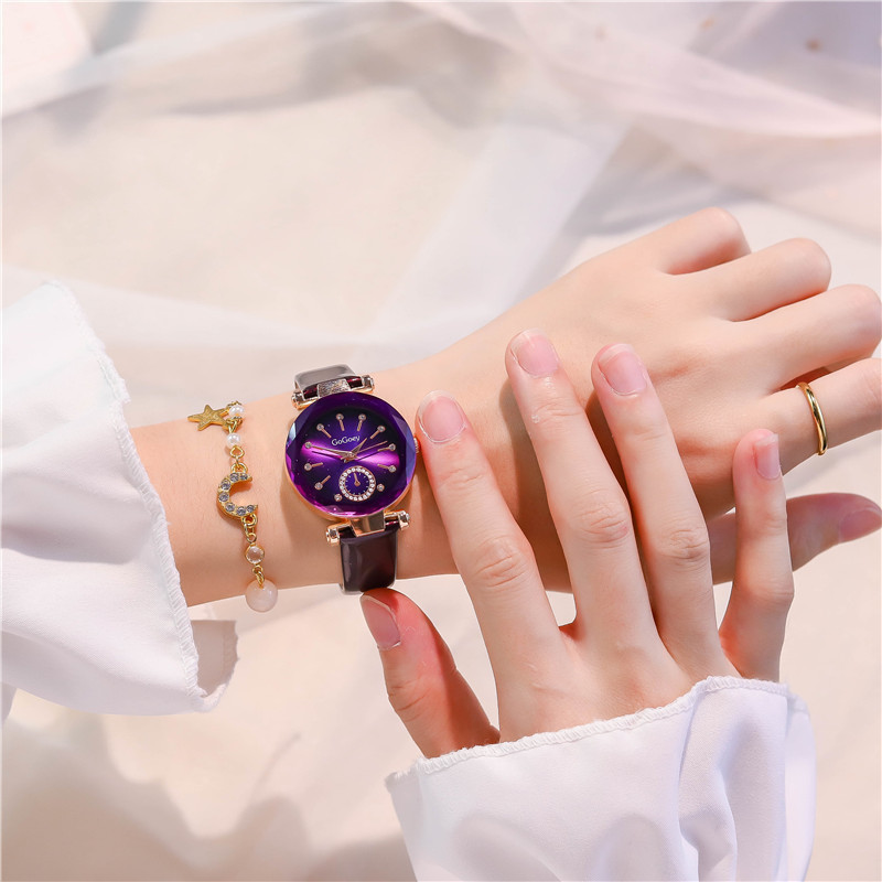 Moda red Hong Kong calidad de estilo reloj de esfera pequeña mujer jin alto valor de la cara estudiantes estilo universitario simple retro impermeable