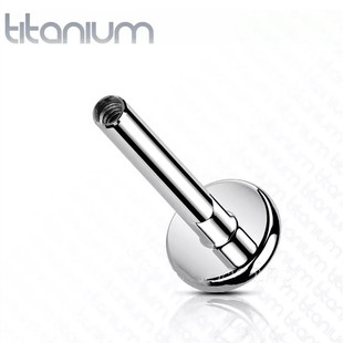 G23 titanium alloy lip nail replacement super long rod inner tooth internal thread diy lip nail wine nest nail rod wholesale puncture accessories