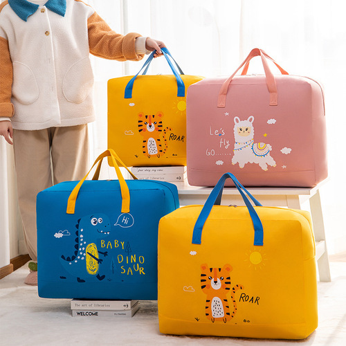 Clothing Storage Bag Moving Packing Bag Kindergarten Student Travel Storage Bag Large Capacity Handheld Cotton Blanket Bag