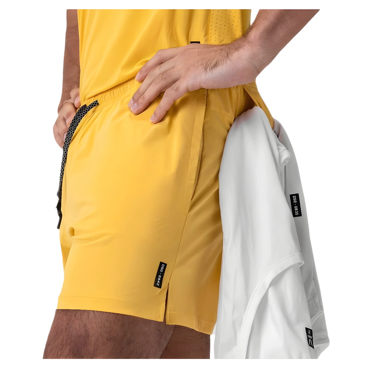 Летние фитнес-шорты Мужские бег Тренировочные Укороченные брюки Повседневный фитнес большой размер быстрый сухой двухслойные спортивные шорты